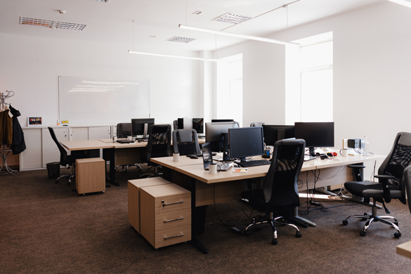 Sauberes Büro in Hamburg nach professioneller Büroreinigung.